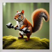 リスの持ち上げウェイト ポスター (正面)