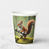 リスの持ち上げウェイト 紙コップ (正面)