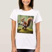 リスの持ち上げウェイト Tシャツ (正面)