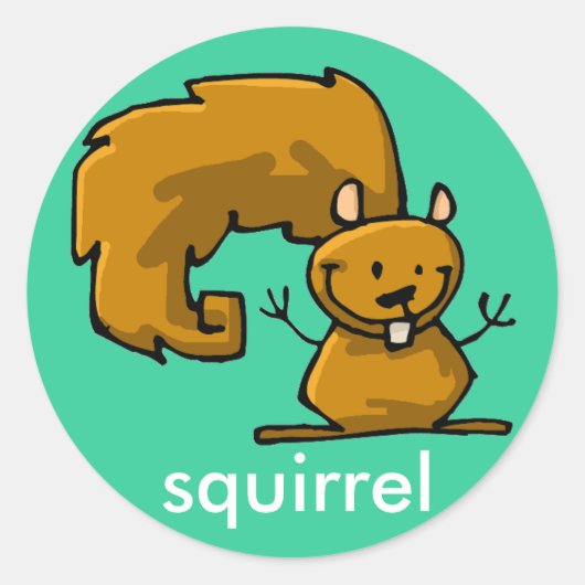 リスの棒 ラウンドシール (正面)