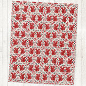 リスの森の木地模様 フリースブランケット