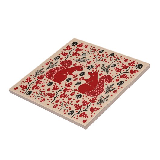 リスの森の森 タイル (側面)