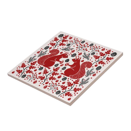 リスの森の森 タイル (側面)