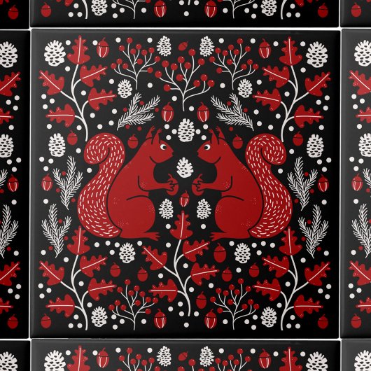 リスの森の森 タイル