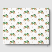 リスの森の秋の水の色の赤ちゃんシャワー ゲストブック (裏面)