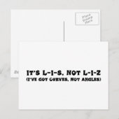 リスの正しいスペル ポストカード (正面/裏面)