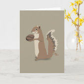 リスの母の日カード カード (黄色い花)