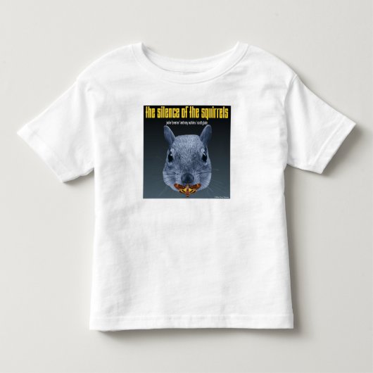 リスの沈黙 – パロディ トドラーTシャツ (正面)