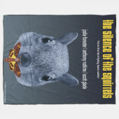 リスの沈黙 – パロディ フリースブランケット (正面(横))