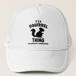 リスの物のデザインシルエットことわざ キャップ