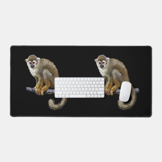 リスの猿 デスクマット (キーボード&マウス)