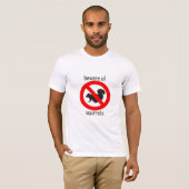 リスの用心して下さい Tシャツ (正面フル)