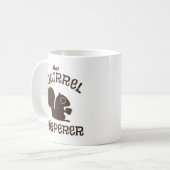 リスの白鳥 |コおもしろいーヒー コーヒーマグカップ (正面左)