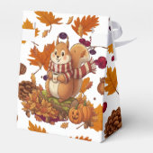 リスの秋とパンプキン フェイバーボックス (裏面サイド)