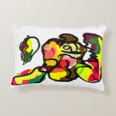 リスの秋の素敵 アクセントクッション (裏面)