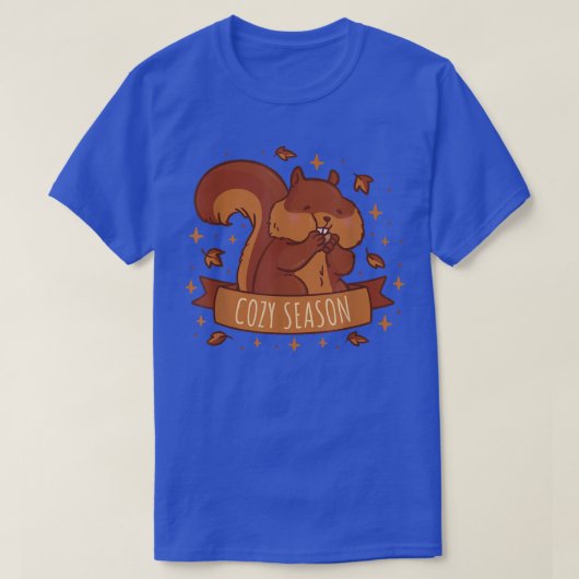 リスの秋 Tシャツ (デザイン正面)