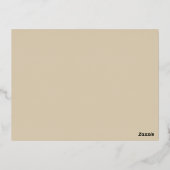 リスの箔押しポストカード 箔招待状ポストカード (裏面)