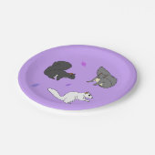 リスの紫 ペーパープレート (アングル)