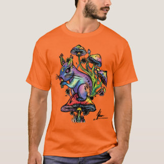リスの絞り染め Tシャツ
