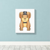 リスの花婿　スーツで キャンバスプリント (インサイチュ (ウッドフロア))