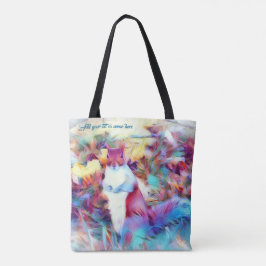 リスの芸術の電話バッグ トートバッグ