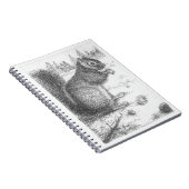 リスの螺線形のノート ノートブック (右側)