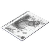 リスの螺線形のノート ノートブック (左側)