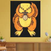 リスの衣装ハロウィーン簡単最後のコスプレ キャンバスプリント (インサイチュ (リビング))