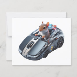 リスの警官がストップ行動してる：私はクリックよ！