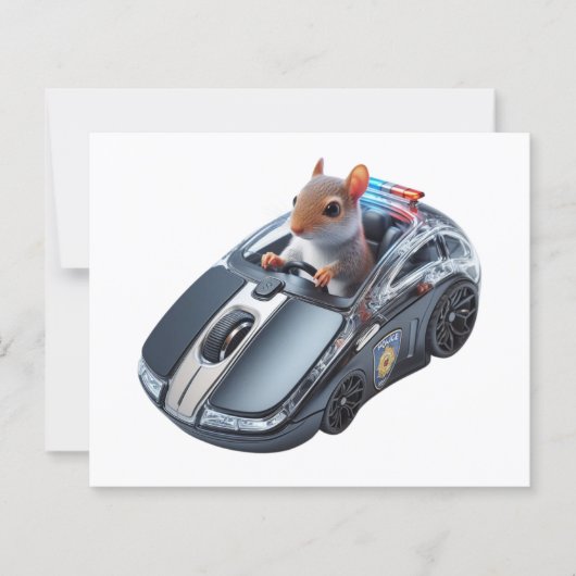 リスの警官がストップ行動してる：私はクリックよ！ (正面)