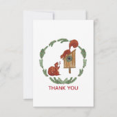 リスの贈り物サンキューカード サンキューカード (正面)