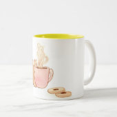 リスの軽食のコーヒー・マグ ツートーンマグカップ (正面右)