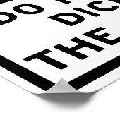 リスの遊ハイウェイのサインとサイコロしない ポスター (角)