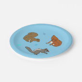 リスの青 ペーパープレート (アングル)