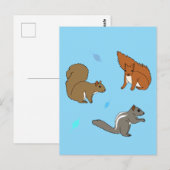 リスの青 ポストカード (正面/裏面)