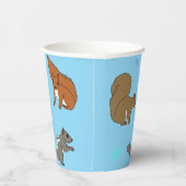 リスの青 紙コップ (右)