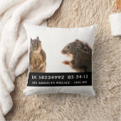 リスの顔写真 クッション (ブランケット)