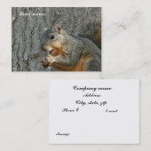 リスの食べ物 名刺 (正面/裏面)