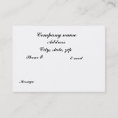 リスの食べ物 名刺 (裏面)