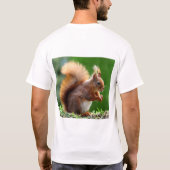 リスの魅力的なTシャツ Tシャツ (裏面)