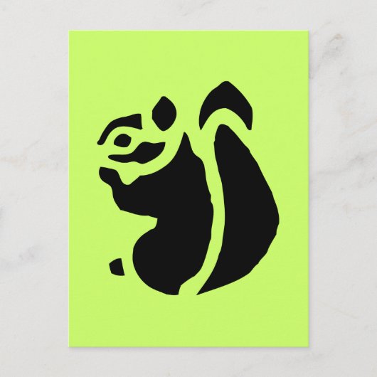 リスの齧歯動物 ポストカード (正面)