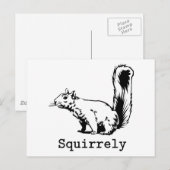 リスの ポストカード (正面/裏面)