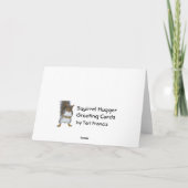 リスのSplatの挨拶状 カード (裏面)