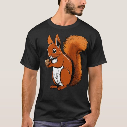 リスのTシャツ Tシャツ (正面)