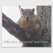 リスはあなたの包装紙を見て ラッピングペーパー (フラット)