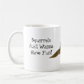 リスはおもしろいを! コーヒーマグカップ (左)