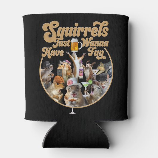 リスはおもしろいクーラーボックス 缶クーラー (裏面)