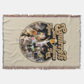 リスはおもしろいブランケット スローブランケット (正面)