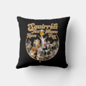 リスはおもしろい装飾用クッション クッション (裏面)