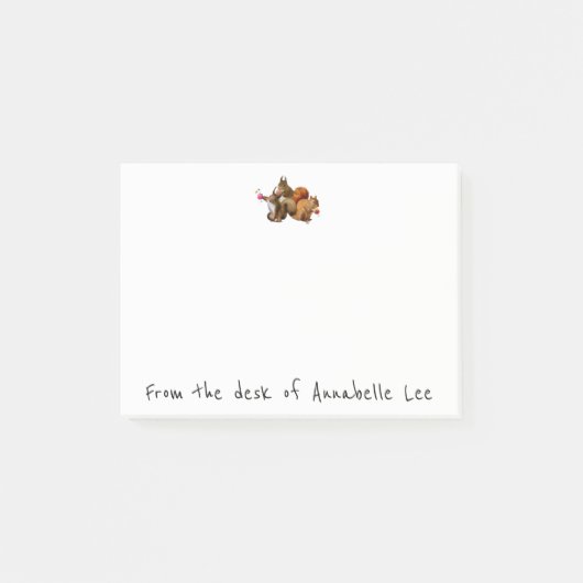 リスはちょうど楽しい時を過したいと思います ポストイット (正面)
